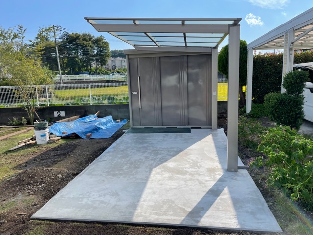 物置とサイクルポート八王子